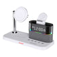 Magnetic Wireless Charging Station with Clock and RGB Light