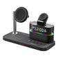 Magnetic Wireless Charging Station with Clock and RGB Light