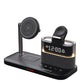 Magnetic Wireless Charging Station with Clock and RGB Light