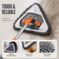 Triangular Cleaning Mop with Extendable Pole