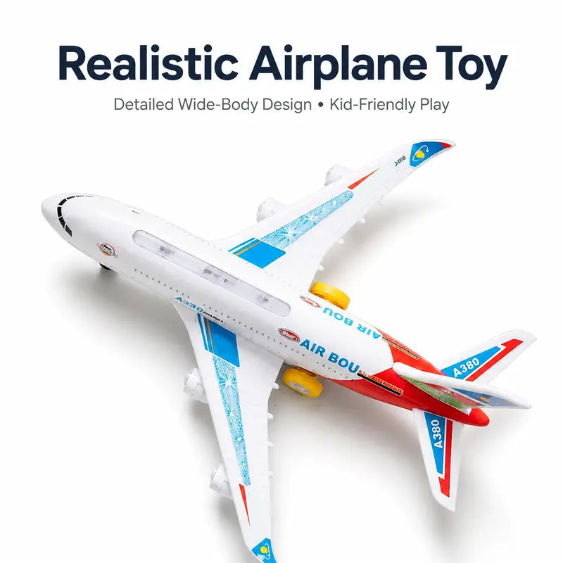 🎉 LIMITED TIME 50% OFF! ✈️ Electric Model Aircraft with Sound and LED Lights – Bump-and-Go Action, Dynamic Lights & Realistic Sounds ✨