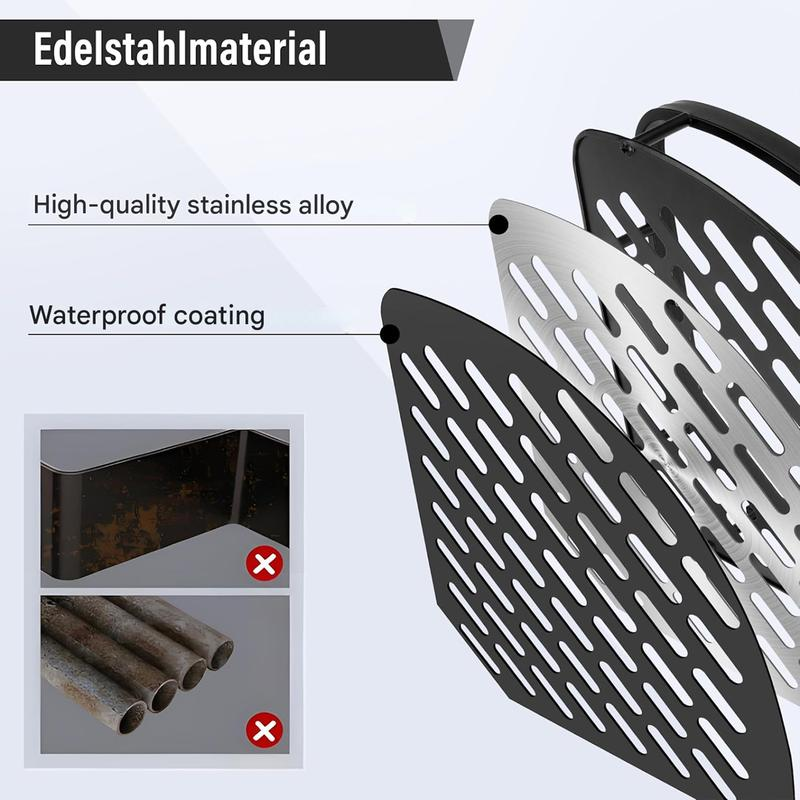 No-Drill Bathroom Corner Shower Shelf