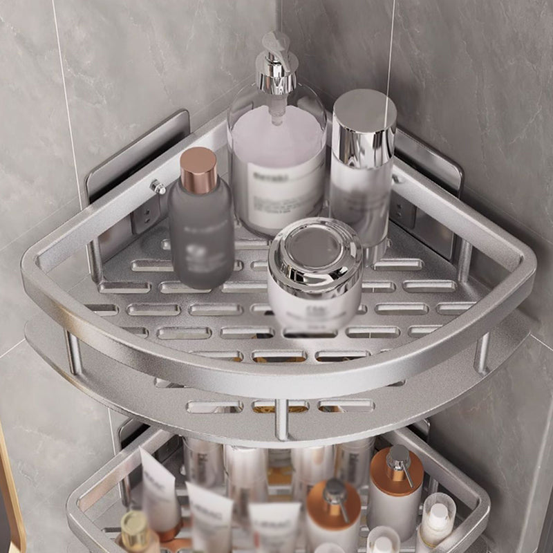 No-Drill Bathroom Corner Shower Shelf