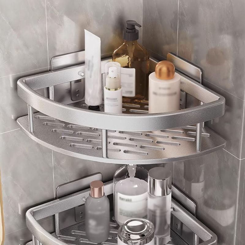No-Drill Bathroom Corner Shower Shelf