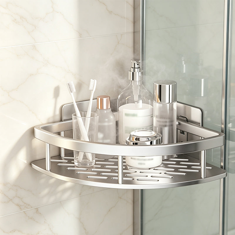No-Drill Bathroom Corner Shower Shelf