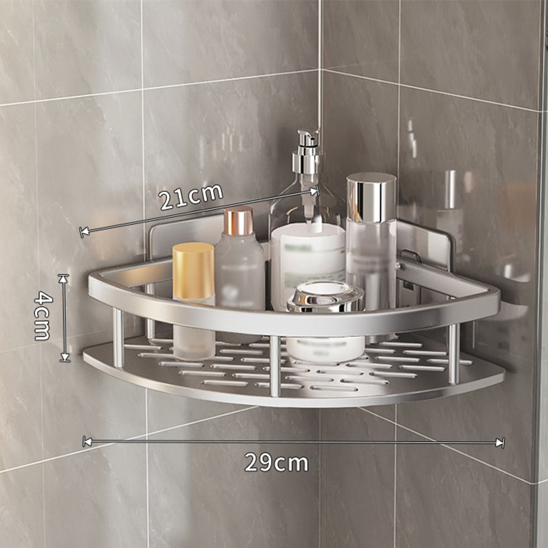 No-Drill Bathroom Corner Shower Shelf