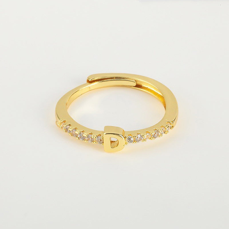 📢📢50% OFF & In stock ⏰Minimalist Adjustable Initial Ring for Women