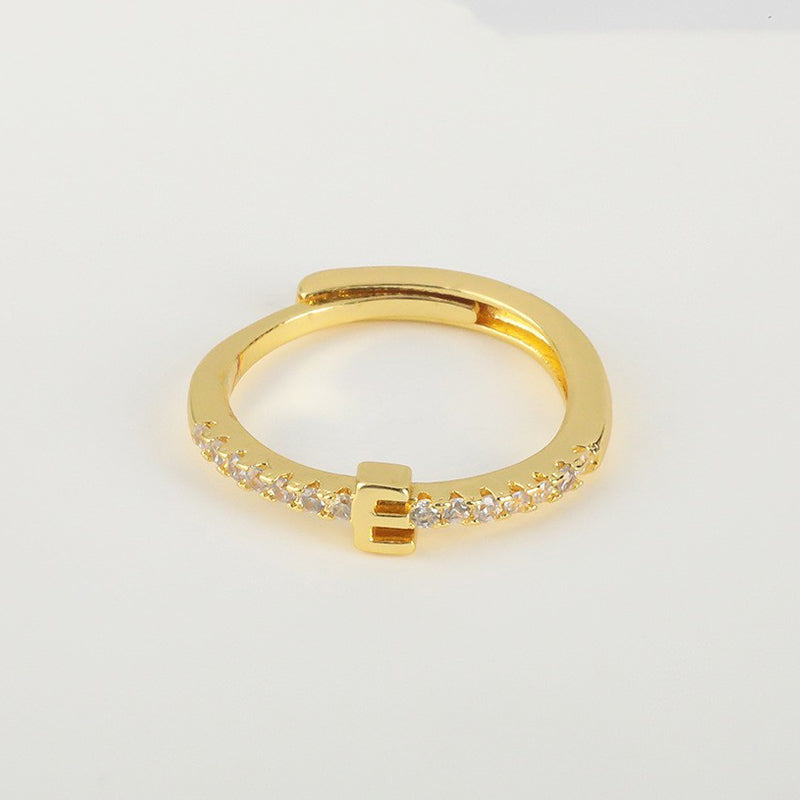 📢📢50% OFF & In stock ⏰Minimalist Adjustable Initial Ring for Women