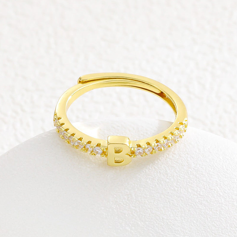 🌸 50% OFF NOW! 🌸Minimalist Adjustable Initial Ring for Women