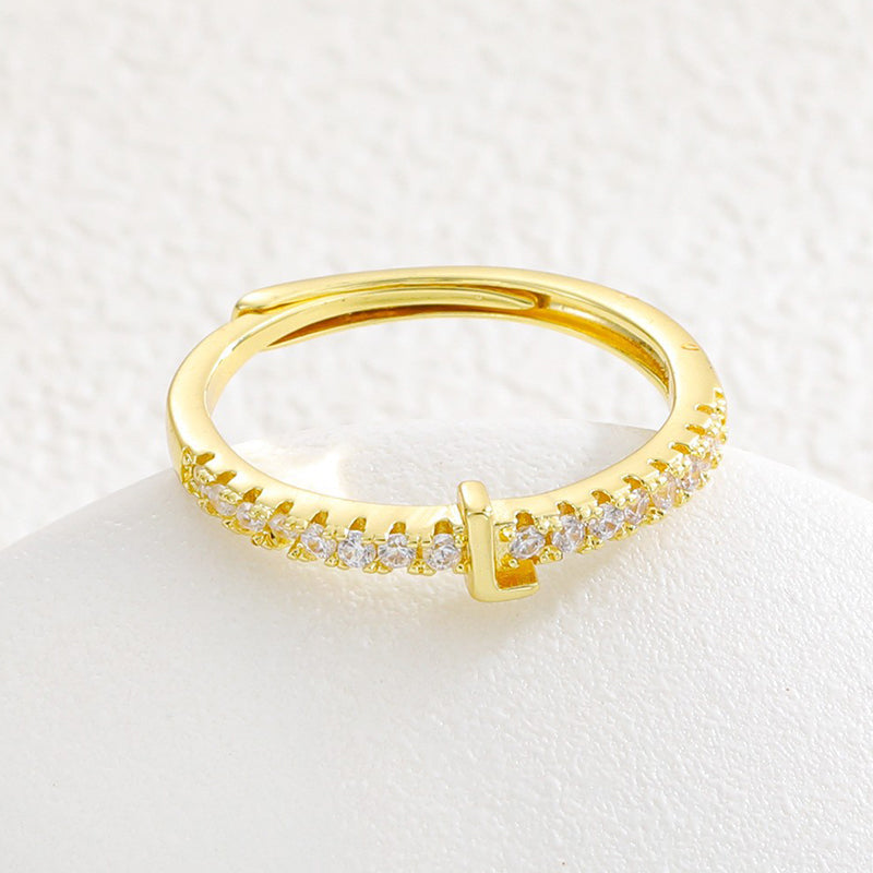🌸 50% OFF NOW! 🌸Minimalist Adjustable Initial Ring for Women