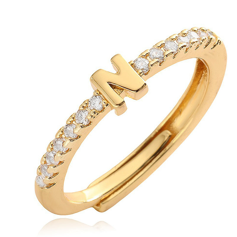📢📢50% OFF & In stock ⏰Minimalist Adjustable Initial Ring for Women