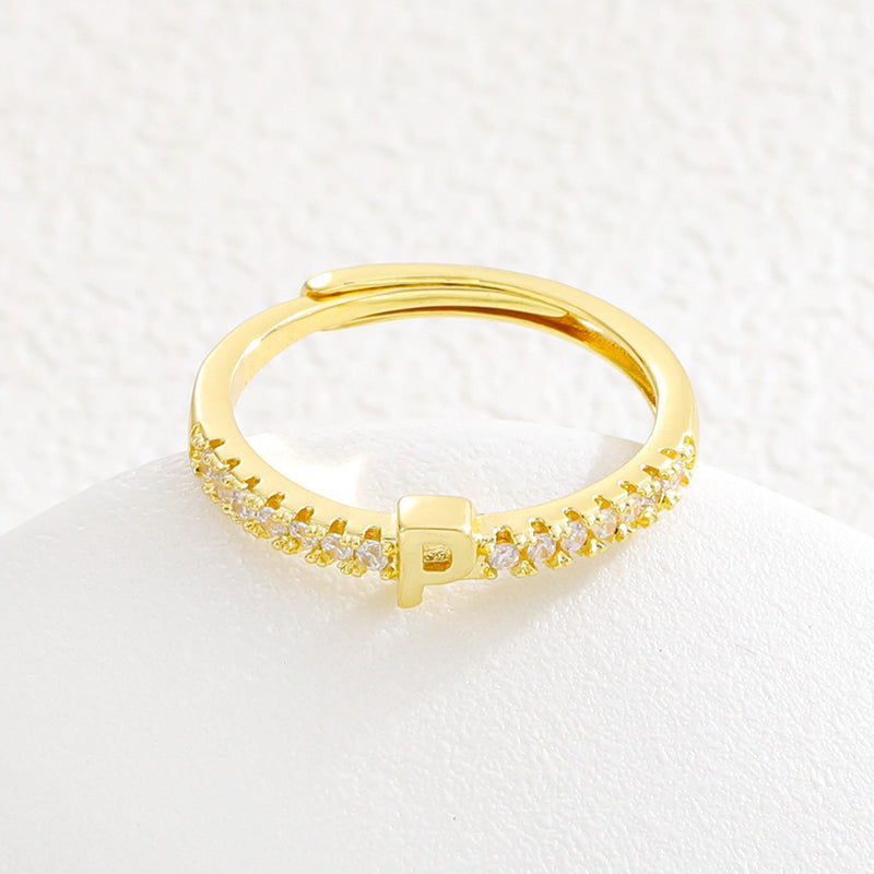 🌸 50% OFF NOW! 🌸Minimalist Adjustable Initial Ring for Women