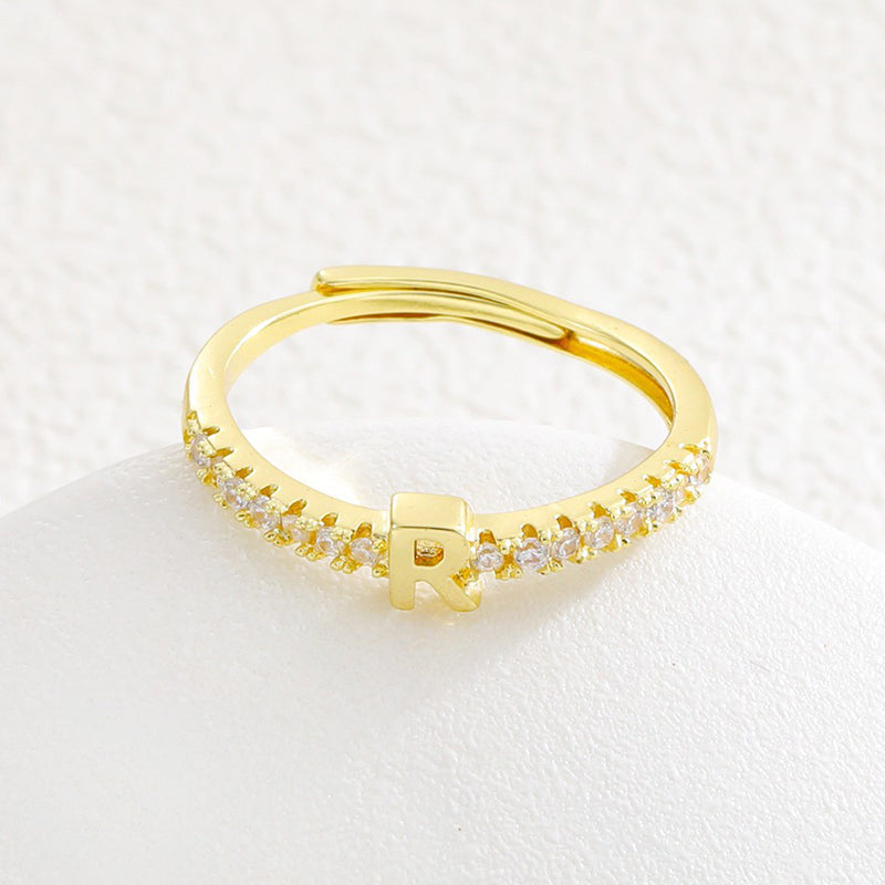 🌸 50% OFF NOW! 🌸Minimalist Adjustable Initial Ring for Women
