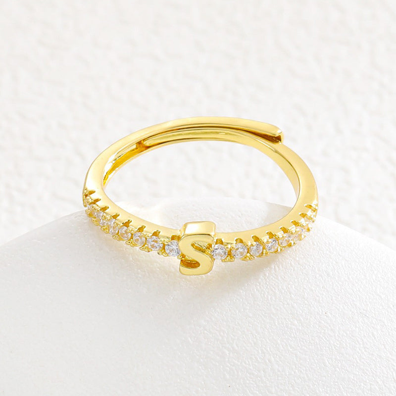 🌸 50% OFF NOW! 🌸Minimalist Adjustable Initial Ring for Women