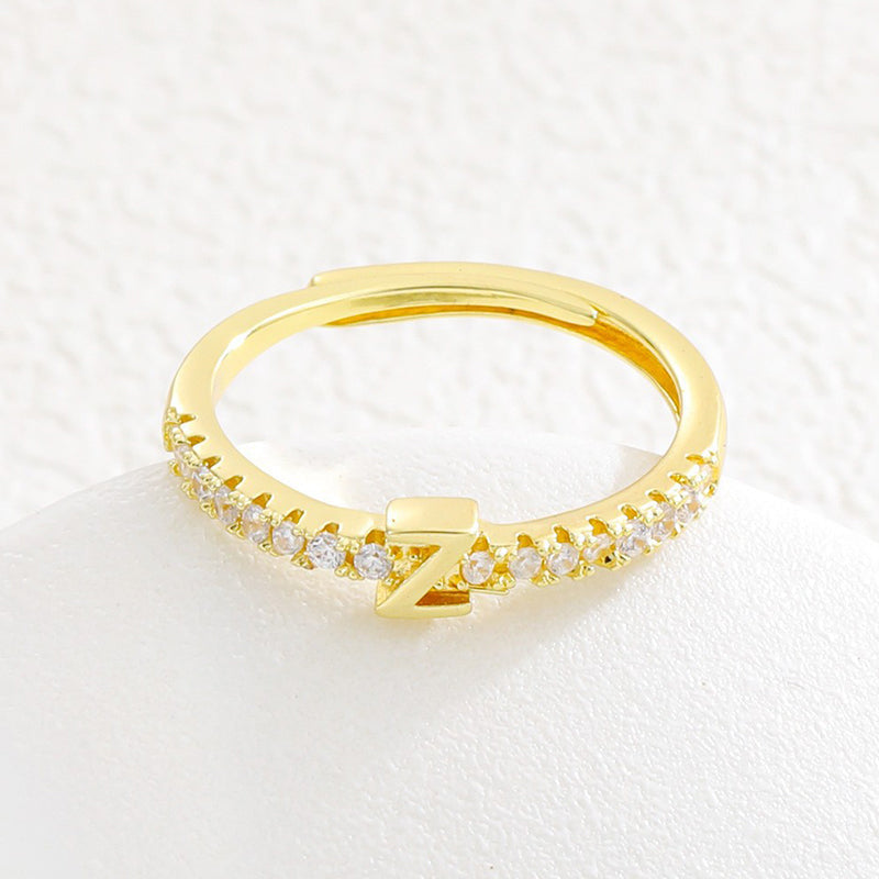 🌸 50% OFF NOW! 🌸Minimalist Adjustable Initial Ring for Women