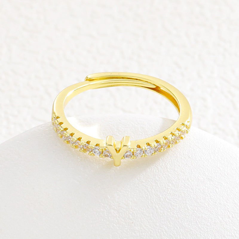 🌸 50% OFF NOW! 🌸Minimalist Adjustable Initial Ring for Women