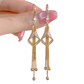 Elegant Geometric Tassel Hook Earrings