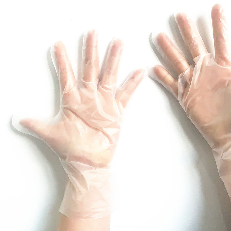 📢📢50% OFF & In Stock⏰🥢 100 Pcs Transparent Food Contact Disposable Gloves – Highly Elastic, Hygienic & Widely Applicable!