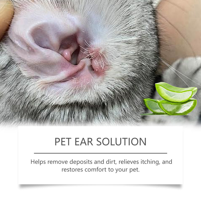 ⏳ LIMITED TIME 50% OFF! ⏰ Gentle Pet Ear Drops for Itch Relief & Cleaning – Natural Extracts, Effective Earwax Removal & Soothing Formula 🐶🐱👂✨