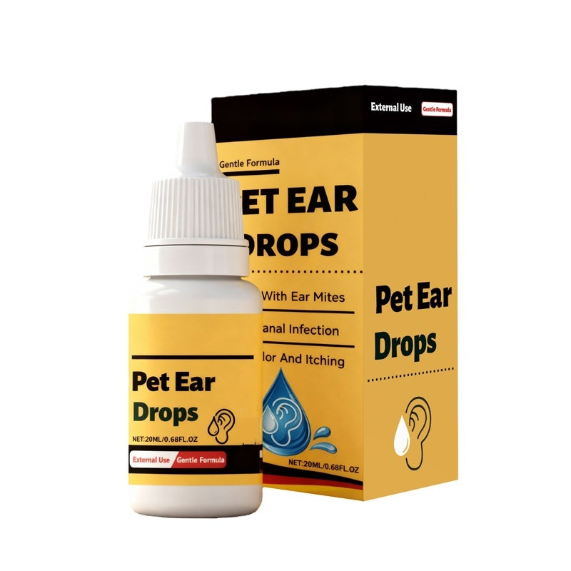 ⏳ LIMITED TIME 50% OFF! ⏰ Gentle Pet Ear Drops for Itch Relief & Cleaning – Natural Extracts, Effective Earwax Removal & Soothing Formula 🐶🐱👂✨