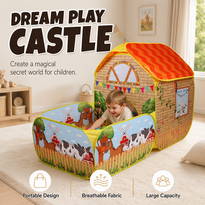 🎉 2026 Sale — Over 14,000 Sold! 🏰 Every kid needs a corner that's all theirs — this playhouse tent sets up in minutes, fits anywhere, and sparks hours of imaginative play. Machine washable, easy to store. ✨