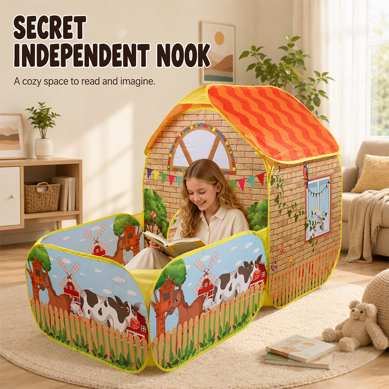 🎉 2026 Sale — Over 14,000 Sold! 🏰 Every kid needs a corner that's all theirs — this playhouse tent sets up in minutes, fits anywhere, and sparks hours of imaginative play. Machine washable, easy to store. ✨