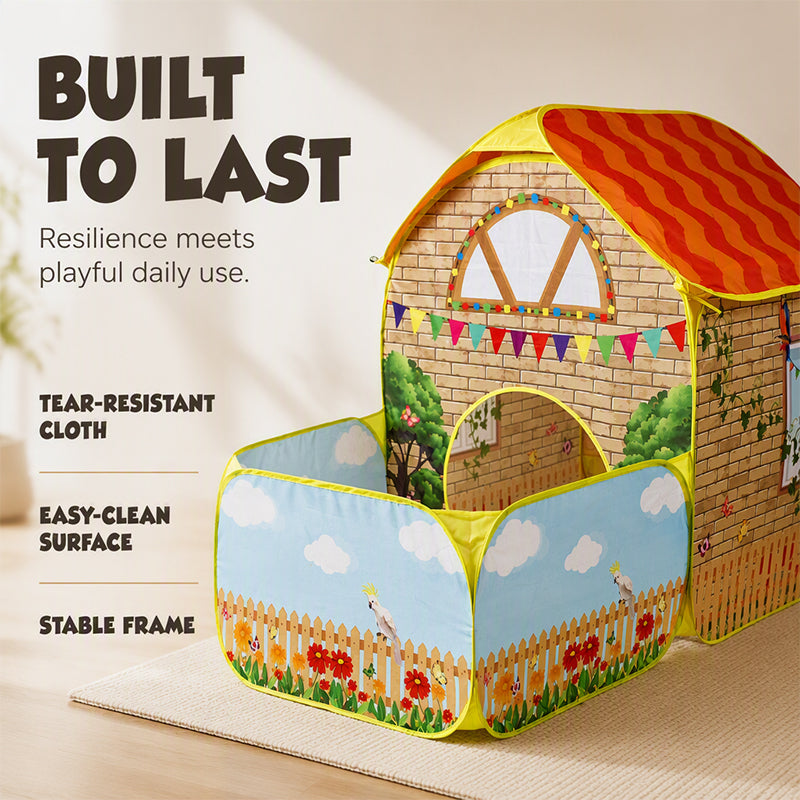 🎉 2026 Sale — Over 14,000 Sold! 🏰 Every kid needs a corner that's all theirs — this playhouse tent sets up in minutes, fits anywhere, and sparks hours of imaginative play. Machine washable, easy to store. ✨