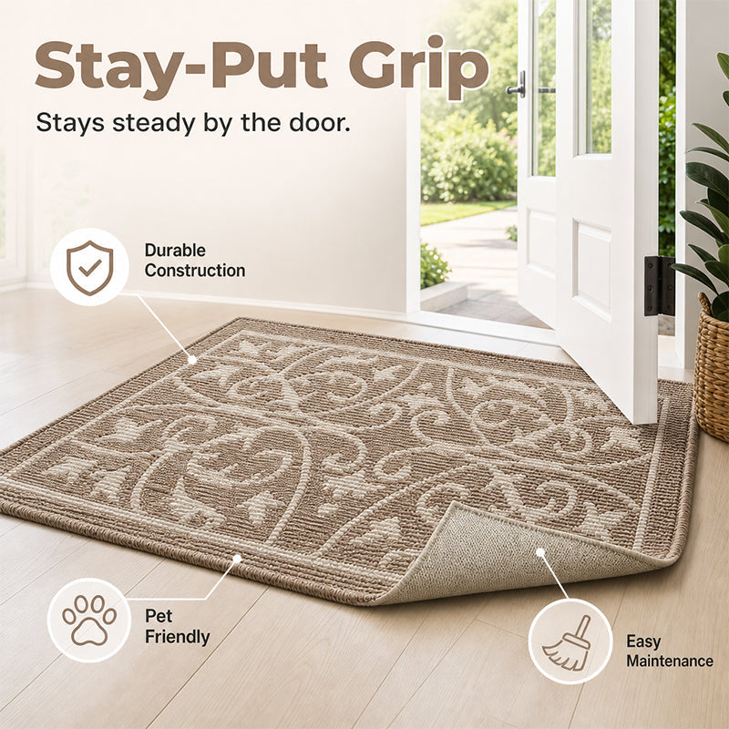 📢 LIMITED TIME 50% OFF! ✨ Non-Slip Dirt-Trapping Front Door Mat – Dust-Trapping, Quick Dry & Stay-Put Grip – Nordic-Inspired Design 🏠