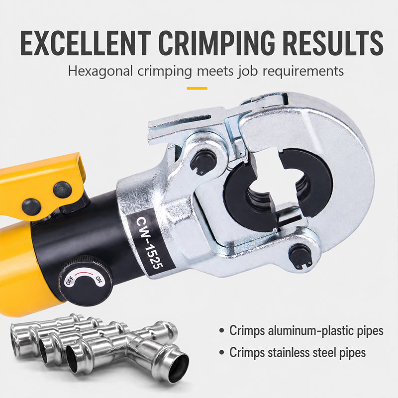 🔧 50% OFF NOW! 💪 10-Ton Hydraulic Crimping Tool – Leak-Free Fittings, Dual Pipe Compatibility & Interchangeable Dies 🛠️