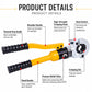 🔧 50% OFF NOW! 💪 10-Ton Hydraulic Crimping Tool – Leak-Free Fittings, Dual Pipe Compatibility & Interchangeable Dies 🛠️