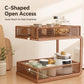 🏠 LIMITED TIME 50% OFF! 2-Tier Multipurpose Countertop Storage Rack – High-Strength Carbon Steel, C-Shaped Open Access & Heavy-Duty Stability ✨