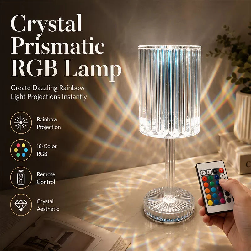 ⏳🔥LIMITED-TIME 50% OFF! ⏰Touch Control Rose Crystal Lamp – Luxurious, Romantic, Gift‑worthy 🌙