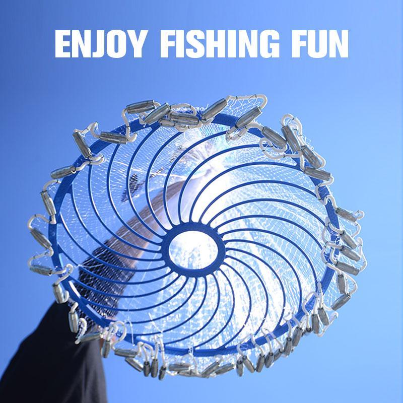 🎉 2026 Sale — Over 9,000 Sold! 🎣 Catching live bait has never been this easy — heavy-duty net, fast sinking, and built to last. Cast it right, land it full. 🐟