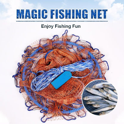 🎉 2026 Sale — Over 9,000 Sold! 🎣 Catching live bait has never been this easy — heavy-duty net, fast sinking, and built to last. Cast it right, land it full. 🐟