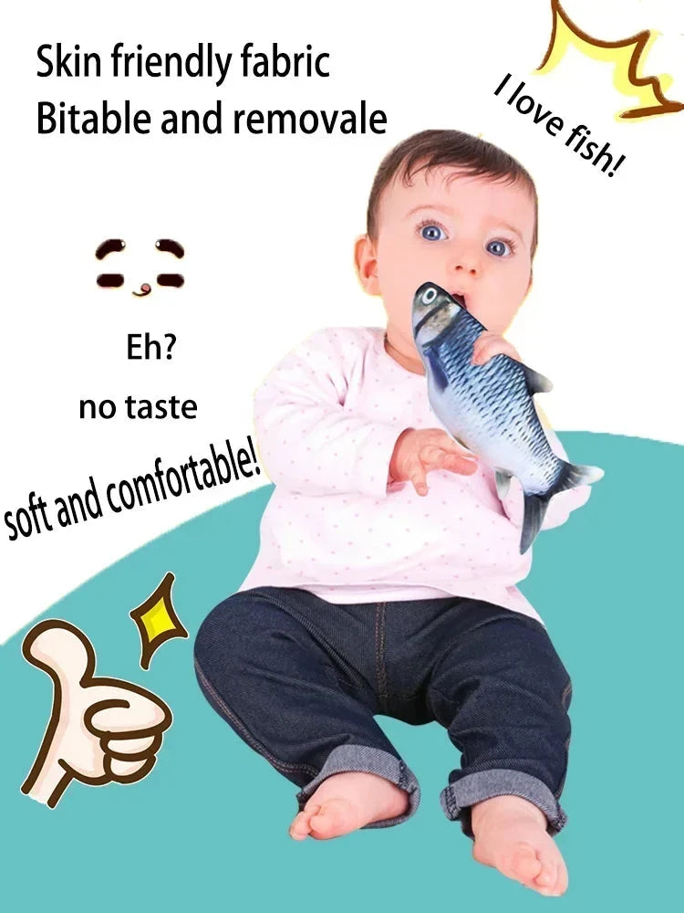 🐟 LIMITED‑TIME 50% OFF! ✨ Baby Fish Toy for Kids – Autonomous‑moving, USB‑Rechargeable, Interactive‑Sensing 🧸