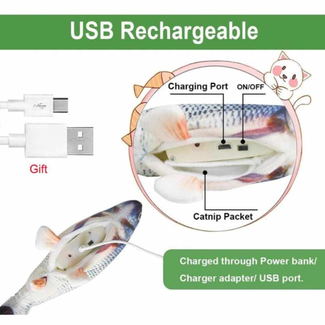 🐟 LIMITED‑TIME 50% OFF! ✨ Baby Fish Toy for Kids – Autonomous‑moving, USB‑Rechargeable, Interactive‑Sensing 🧸