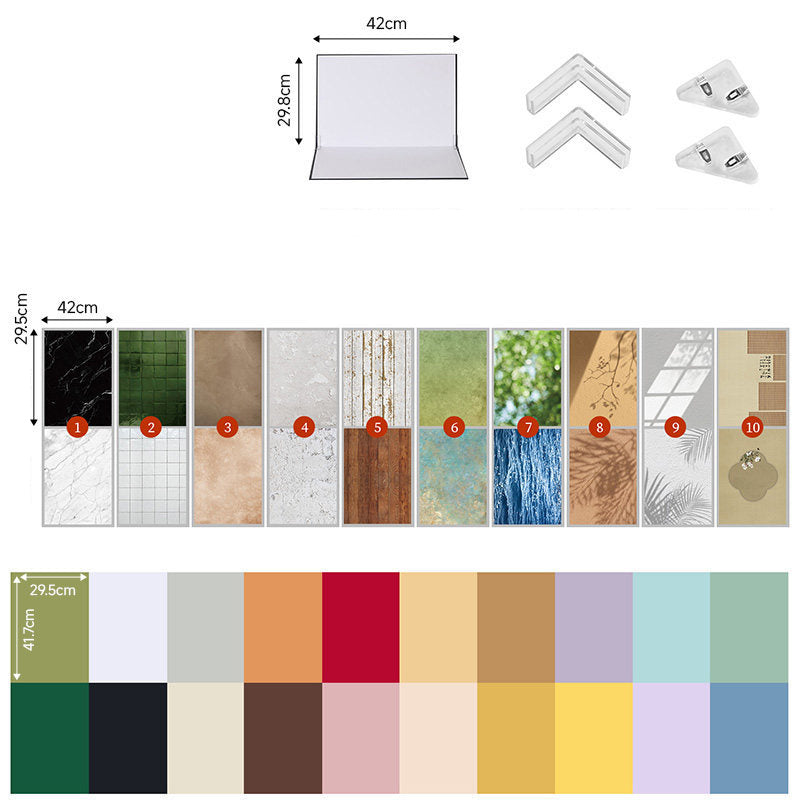 📢📢50% OFF !! ⏰Tabletop Photography Background Set