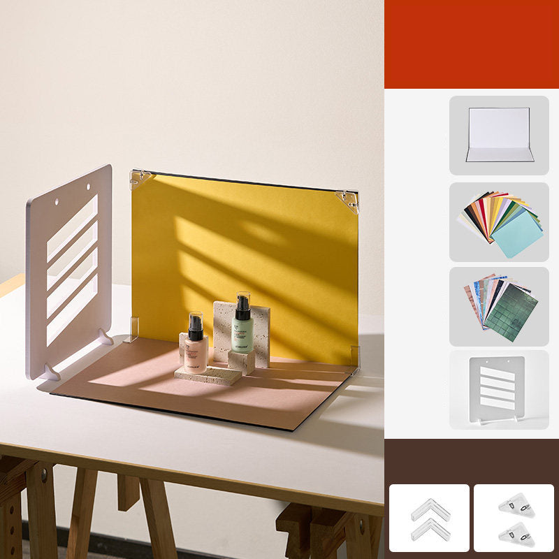 📢📢50% OFF !! ⏰Tabletop Photography Background Set