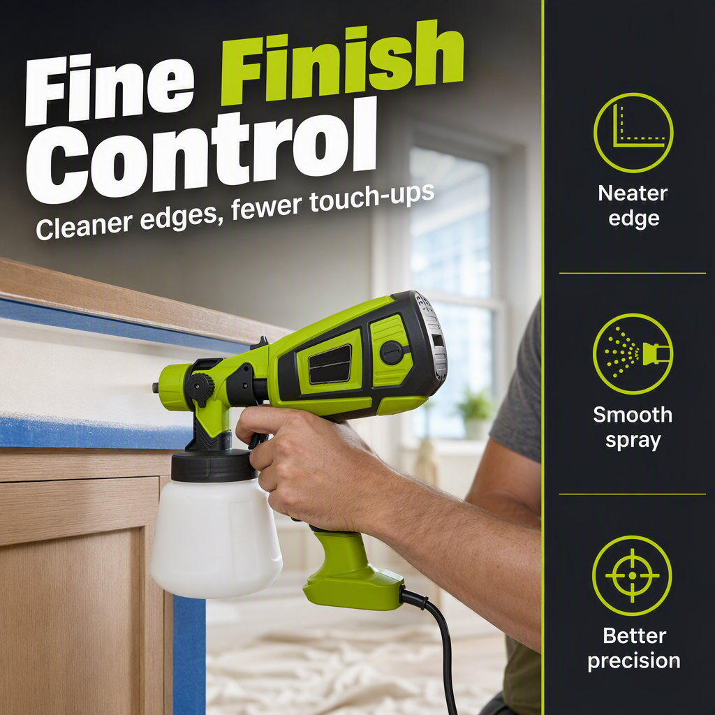 🎨 50% OFF NOW! 🔫 Portable Paint Sprayer – 1400ml Capacity, Smooth Atomization & Fine Finish Control – For Walls, Furniture & Renovation 🏠