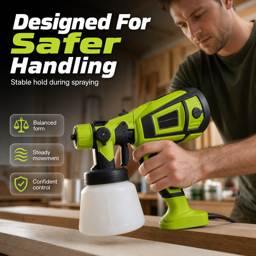 🎨 50% OFF NOW! 🔫 Portable Paint Sprayer – 1400ml Capacity, Smooth Atomization & Fine Finish Control – For Walls, Furniture & Renovation 🏠