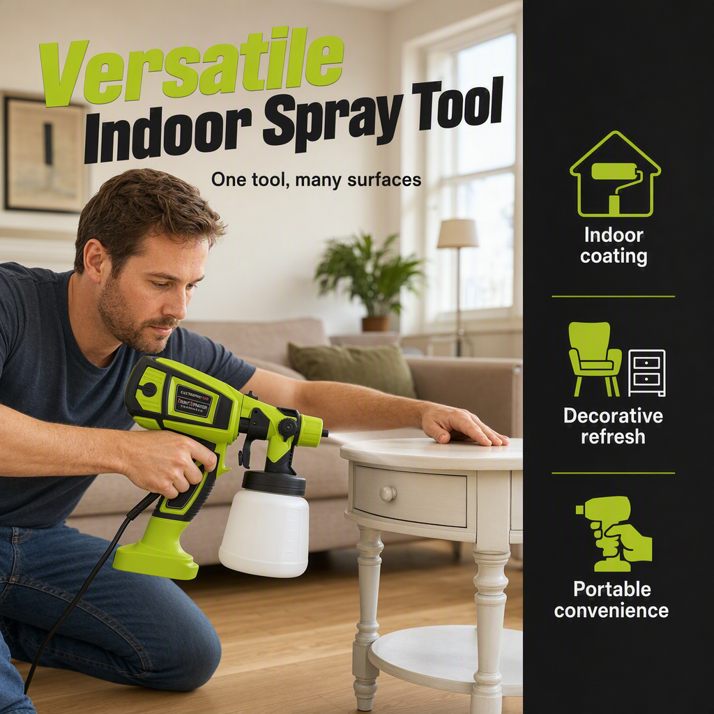 🎨 50% OFF NOW! 🔫 Portable Paint Sprayer – 1400ml Capacity, Smooth Atomization & Fine Finish Control – For Walls, Furniture & Renovation 🏠