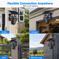 ☀️ Solar Triple-Lens Security Camera – Clear Day/Night Monitoring, Outdoor Home Surveillance for Yard, Driveway & Garage 🏠