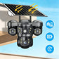 ☀️ Solar Triple-Lens Security Camera – Clear Day/Night Monitoring, Outdoor Home Surveillance for Yard, Driveway & Garage 🏠