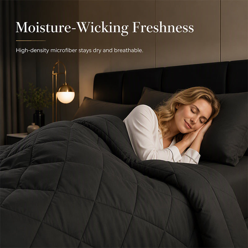 ⏳Time-Limited Special⏰3-Piece Quilted Comforter Set with Shams
