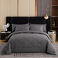 🛏️50% OFF NOW! 3-Piece Quilted Comforter Set with Shams – All Season Cloud Soft Bedding Set, Diamond Quilted Bed Comforter for Bedroom Guest Room