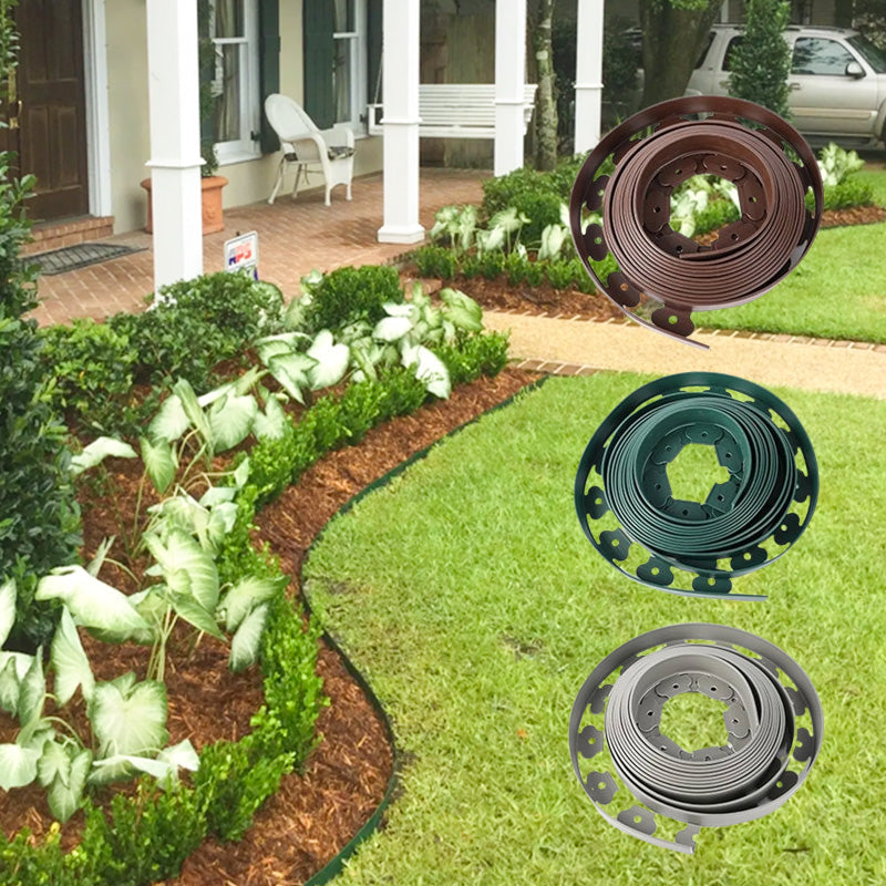 ⏳🔥LIMITED-TIME 50% OFF! ⏰10M Landscape Edging Plastic Roll with 30 PCS Spikes