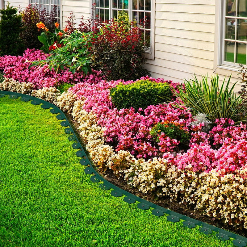 ⏳🔥LIMITED-TIME 50% OFF! ⏰10M Landscape Edging Plastic Roll with 30 PCS Spikes