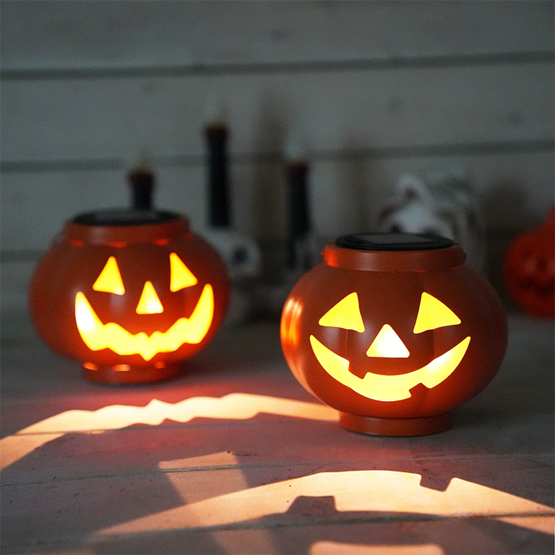 Solar Pumpkin Lantern Halloween