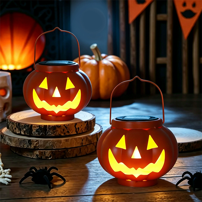 Solar Pumpkin Lantern Halloween