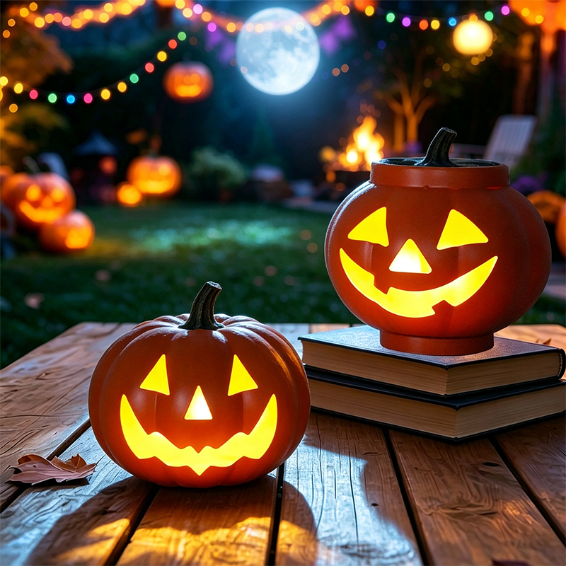 Solar Pumpkin Lantern Halloween